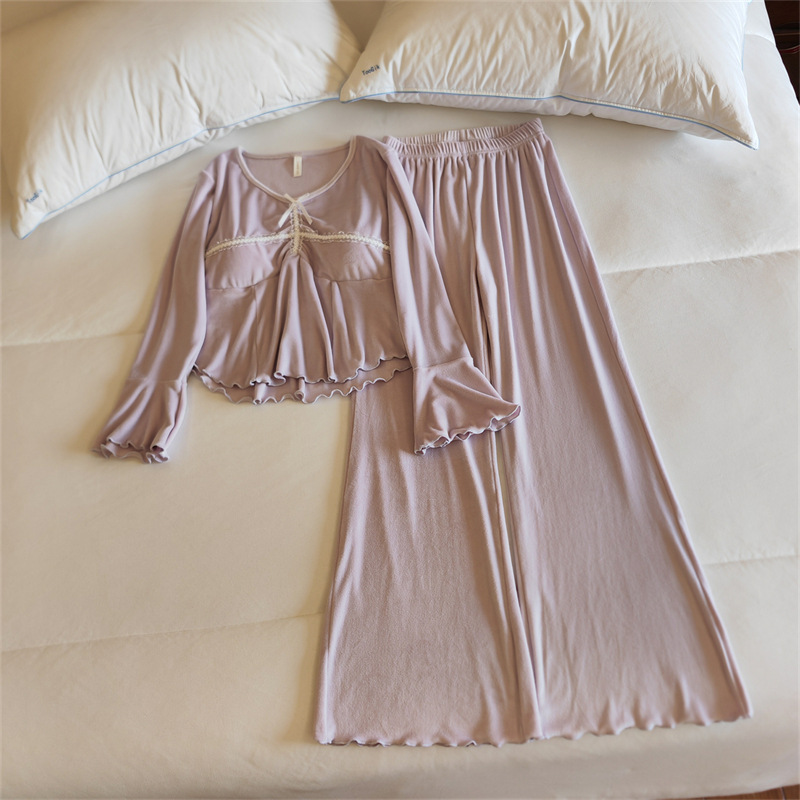 8644 # (가슴 패드 포함) 슈트 라이트 퍼플 아일랜드 벨벳