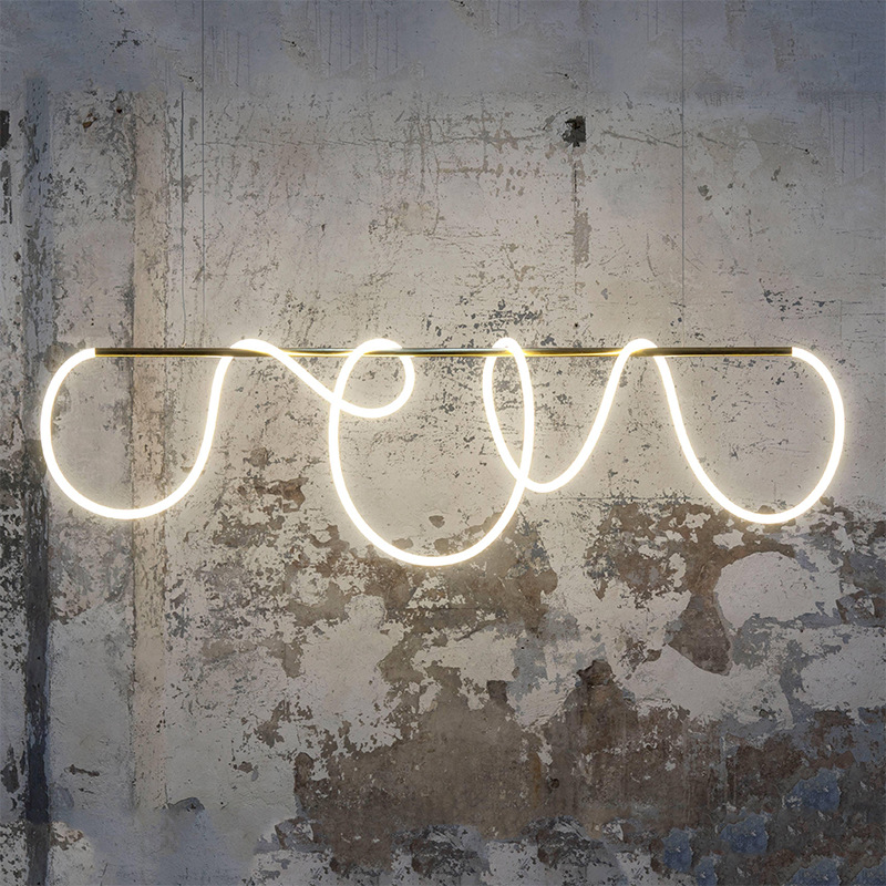 Lámpara de mesa de comedor moderna de diseño flexible, lámpara colgante personalizada para comedor, lámpara de barra de silicona de estilo minimalista, estilo minimalista.