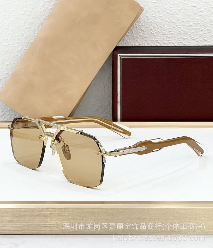 JMM欧米高級角金属フレームレスファッションサングラスクロスボーダーTOPクール日焼け止めサングラスSILVERTON|undefined