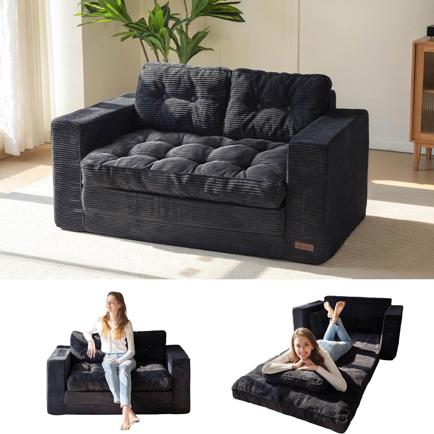Negro - 28D esponja / 6 meses de garantía de rebote