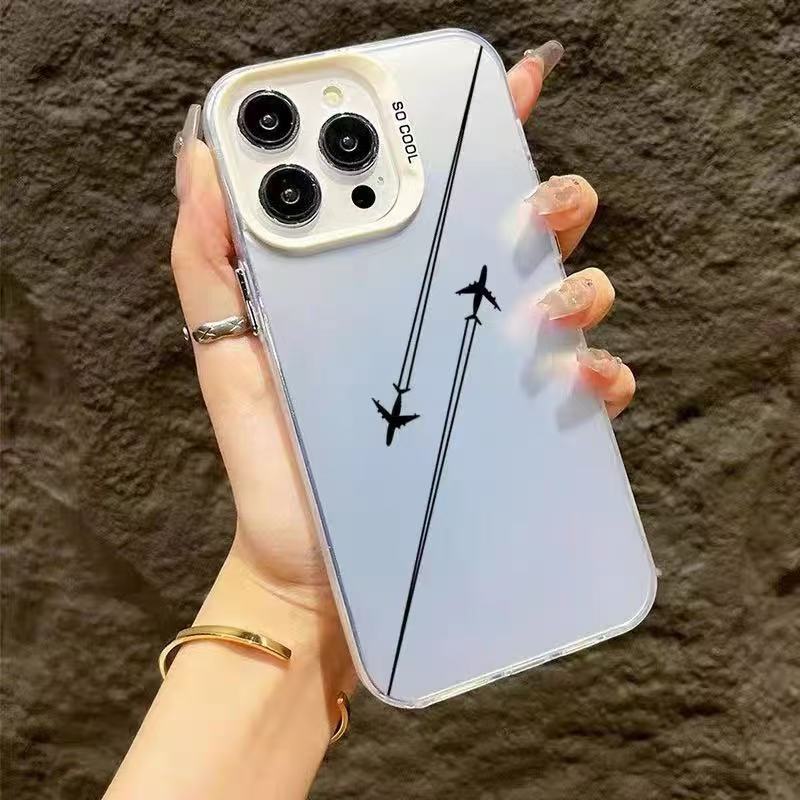 Nuevo estilo europeo y americano aplicable iPhone 16 funda para teléfono móvil Apple 15promax/14 simple 13pro/12 estilo explosivo 11x