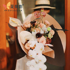 防水浮雕藝術紙甜蜜巧克力包裝紙包花花束花店花藝立體包花紙包裝