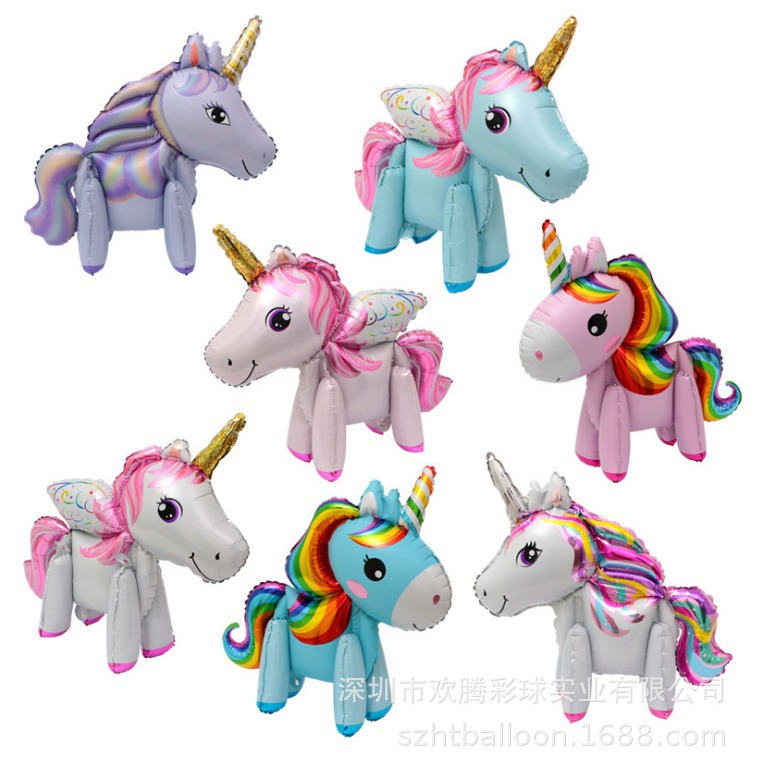 Three dimensional rainbow balloon