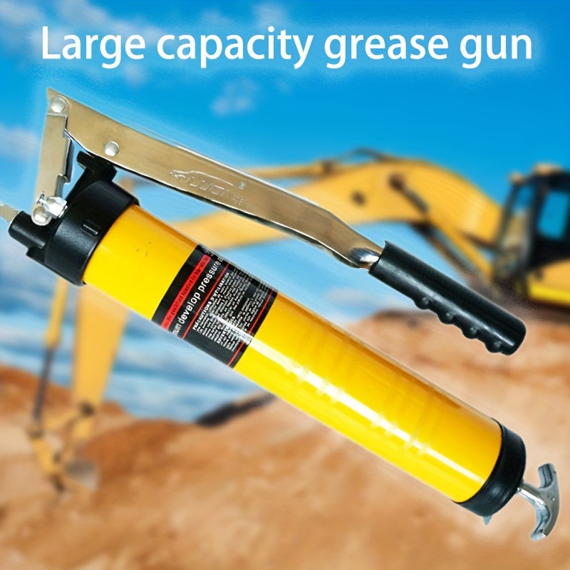 亚马逊爆款禄迪黄油枪900cc 挖掘机手动单压双压杆grease gun重型