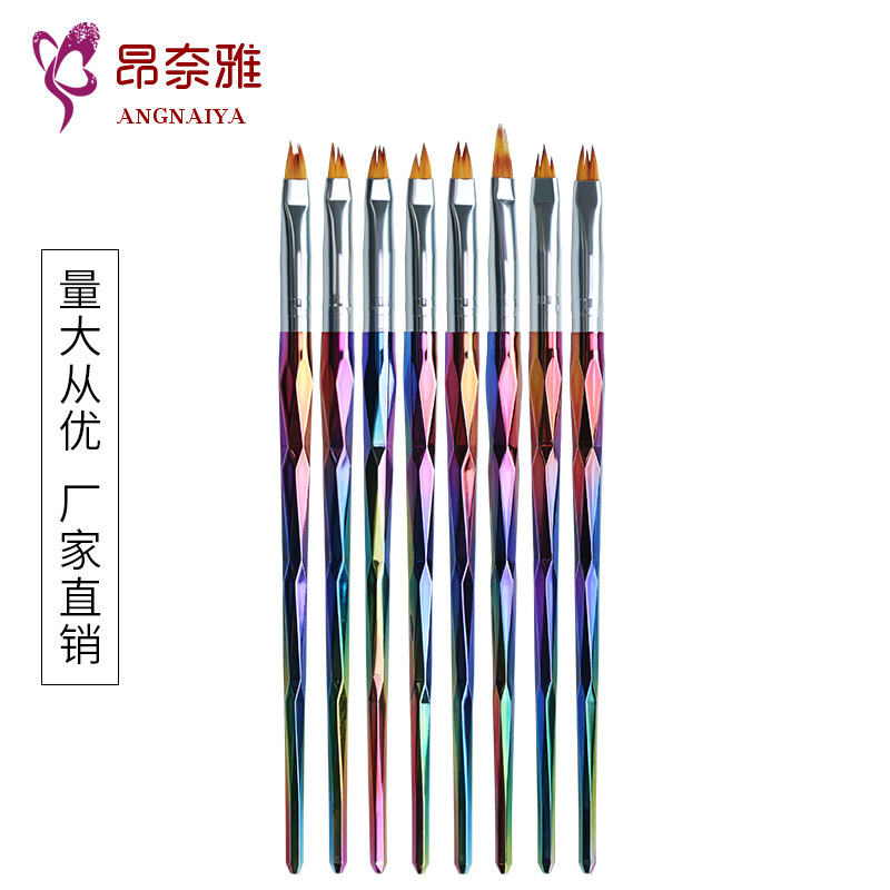 Nailor brush metal gradient lever Irregular hair dizziness pen…