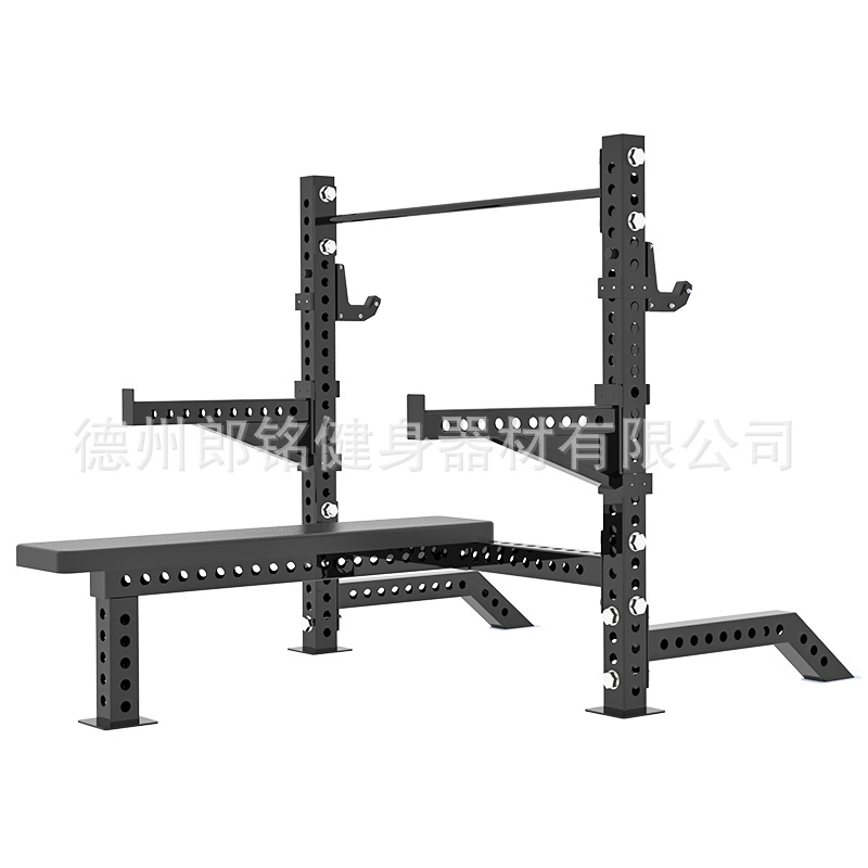 Frame de cuclillas gratis multipropósito barraca profesional de empuje horizontal medio marco marco marco de cuclillas marco alto y bajo marco marco de gimnasio multifunción