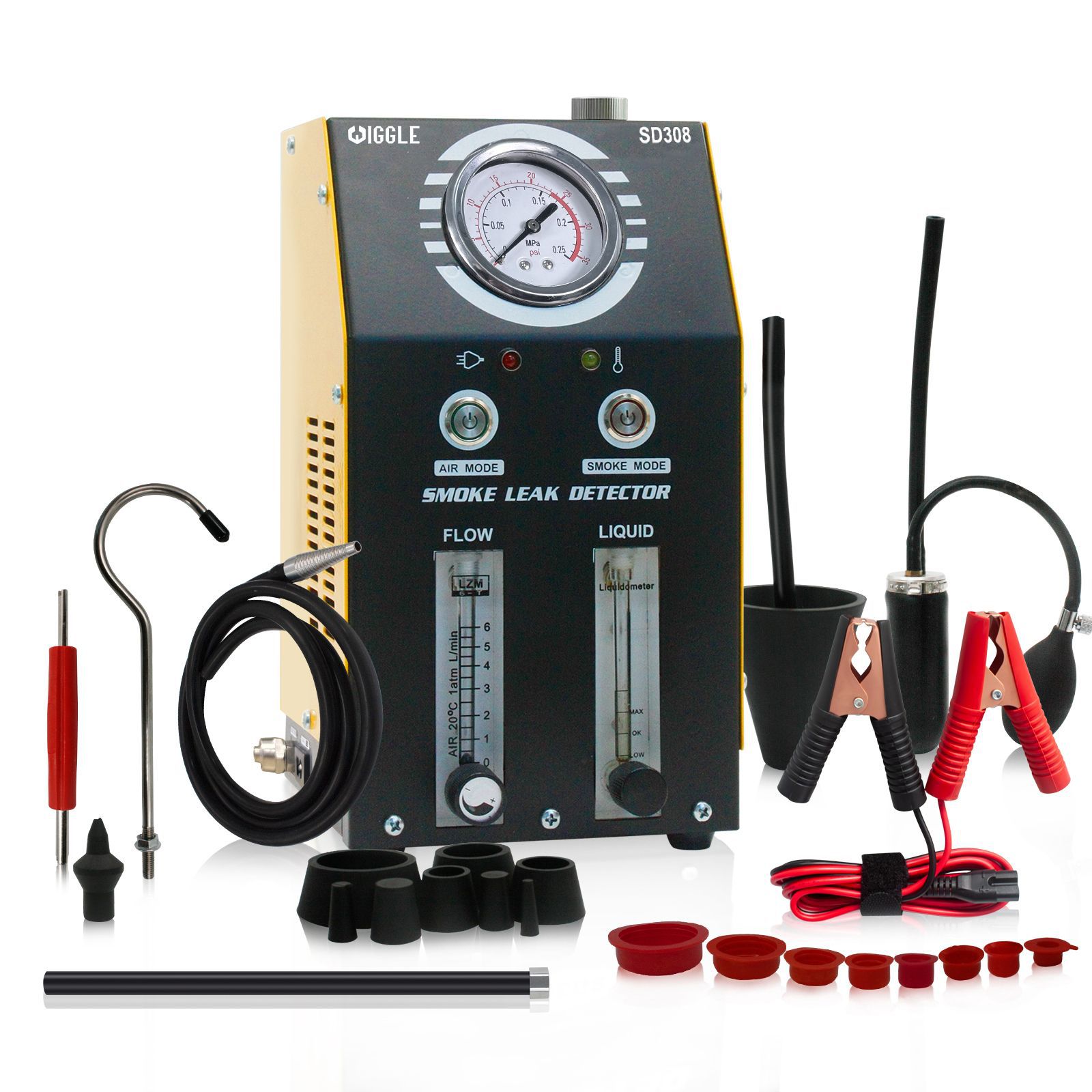 Detector de fugas de humo Detector de fugas de la tubería de escape del motor del automóvil Detector de fugas Detección de fugas laterales de reparación de automóviles Máquina de humo