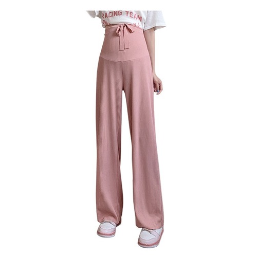 Maternity pants, women's spring and autumn outer wear wide-leg pants, summer thin, drapey, large-size straight trousers, maternity wear, summer style