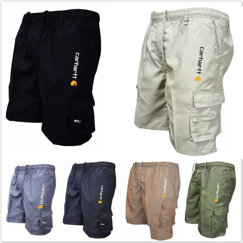 外贸跨境电商青年男士2025新款休闲工装裤短裤宽松夏季户外运动裤