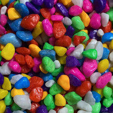 彩石沙批发五彩石子彩石沙子儿童彩石头彩色小石头彩石子发光石头