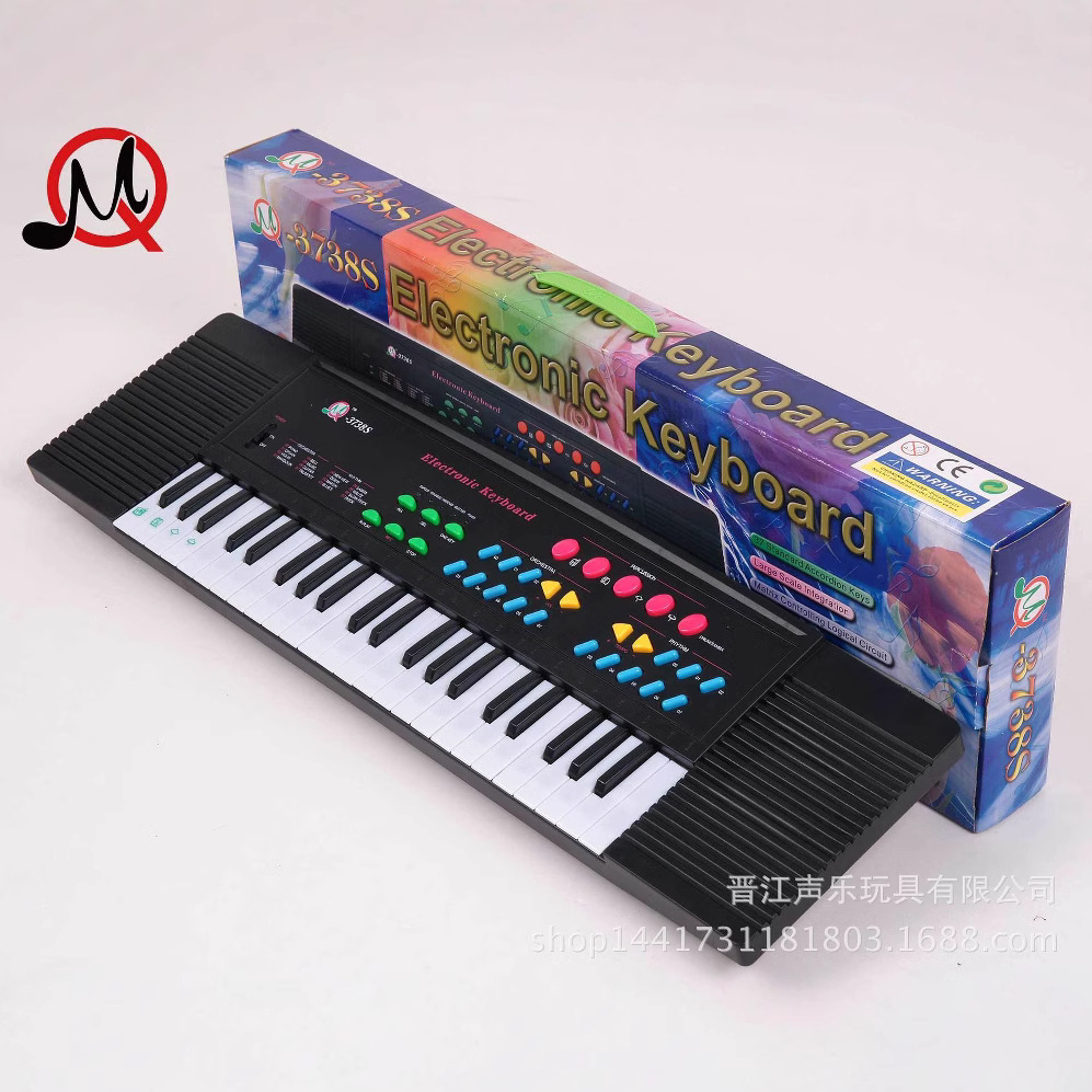 37 órgano electrónico clave con micrófono con música enchufable órgano electrónico niños órgano electrónico instrumento musical al por mayor 3738