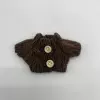 Dark brown double buckle
