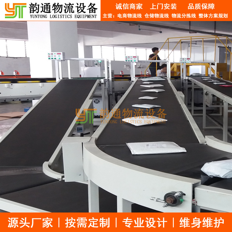 电商供应链仓储智能分拣线 电商扫描分拣线 电商打包出库物流线