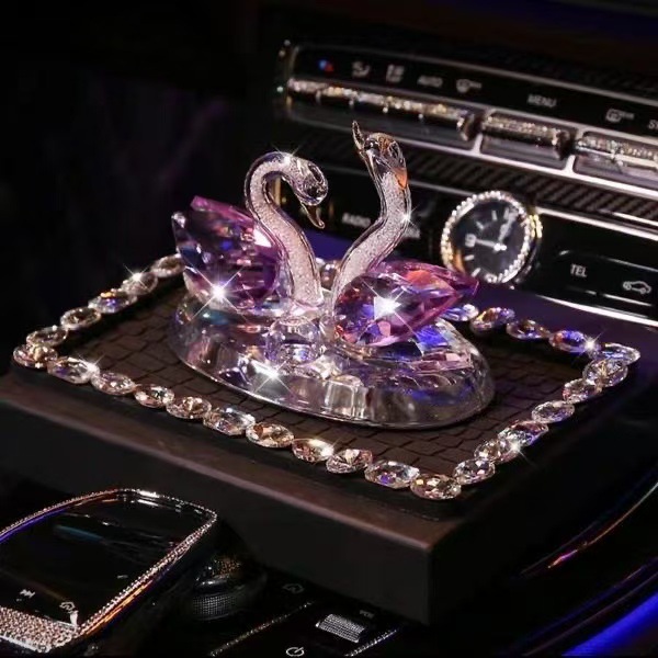 Car Dashboard Decoration Perfume, Creative and Unique, Popular on Tiktok, Goddess Style Crystal Swan