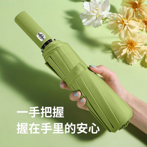 Automatic Large 24-Bone Rain Umbrella for Girls, Student-Friendly, Korean Style, Dual-Person Sun and Rain Umbrella