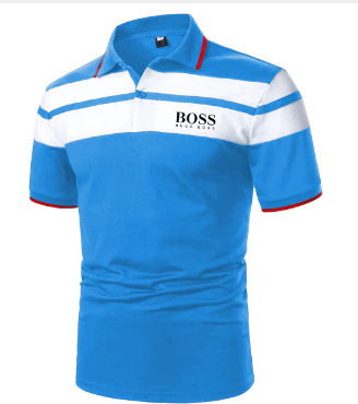 2024 nuevo Aliexpress transfronterizo verano delgado casual de manga corta cremallera estriada solapa camiseta camiseta polo