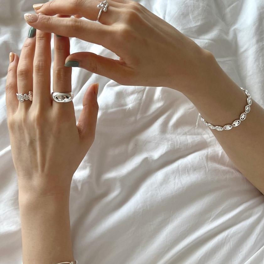 One Size Ring Size 1 Piece Quantity 925 Sterling Silver Irregular Rings