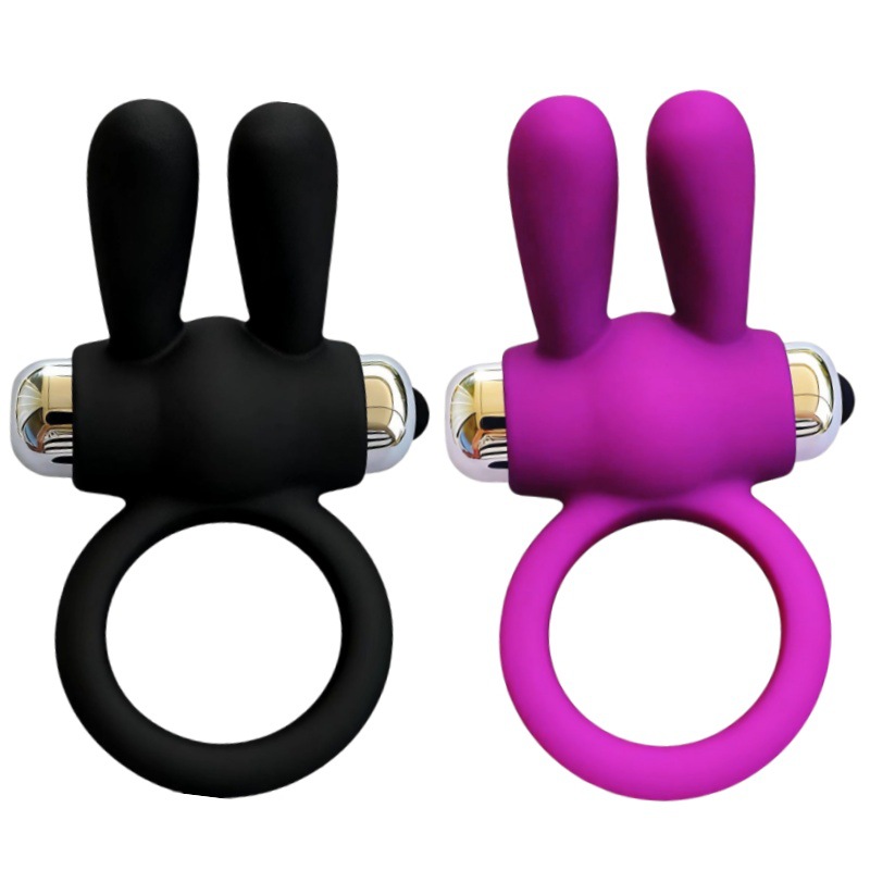 Rabbit Ear Penis Ring With 10 Vibration Modes For Couples_voghion.com