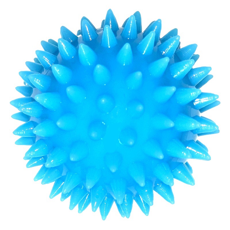 TPR Hedgehog Massage Ball Soft Tab Ball Training Fascia Grip Strength Rehabilitation Portable Palm Massage Ball