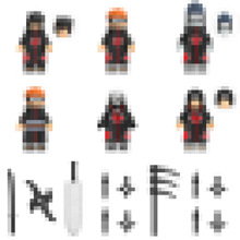 跨境批发KDL801积木人仔小颗粒拼插玩具K2001-2006袋装代发