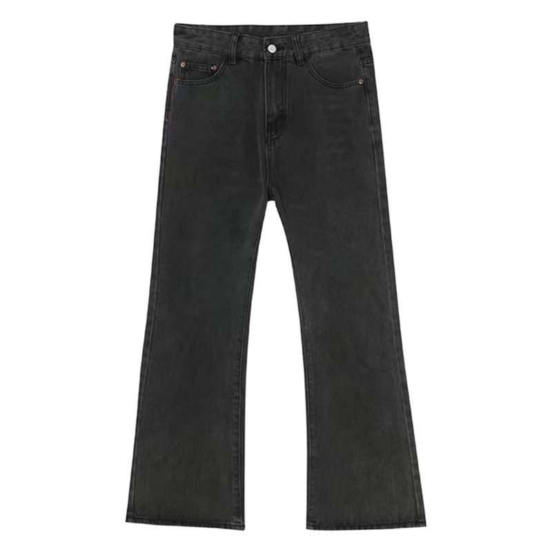 Mtlclothes ropa de Hombre | Four Seasons nuevo estilo coreano moda personalizada recta micro cuerno color sólido Jeans para hombres