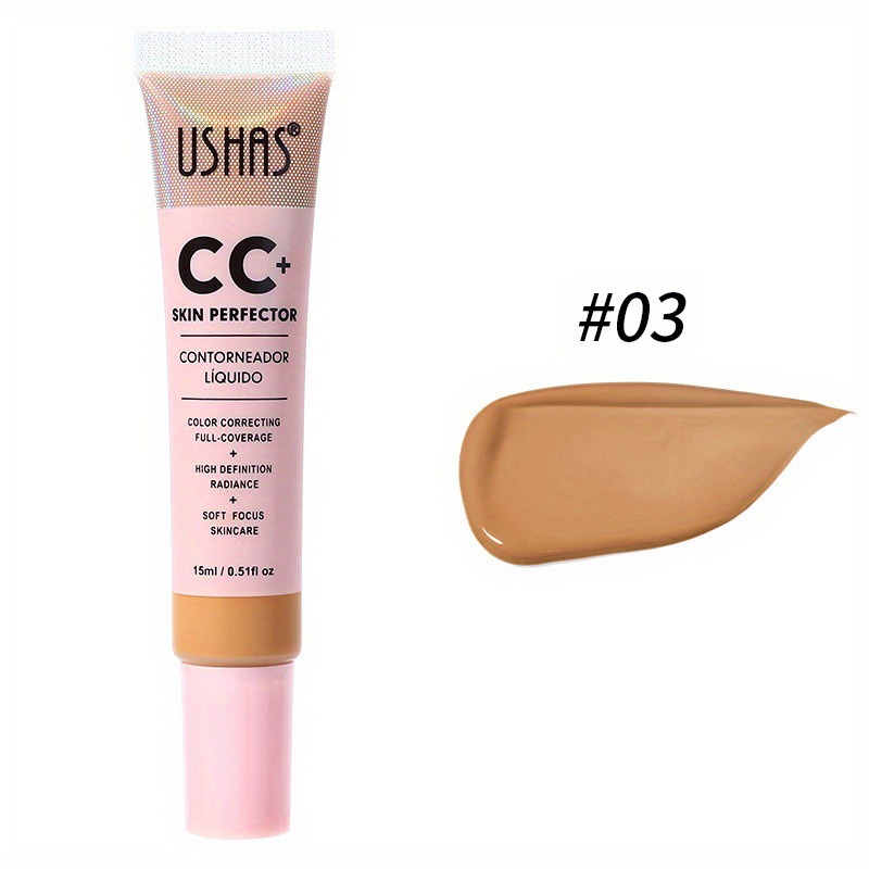 USHAS Cross-border 6 colores corrector hidratante e ilumina el tono de la piel de larga duración sin maquillaje base líquida impermeable corrector aislado