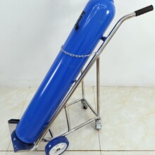 厂家定制不锈钢氧气瓶推车加固折叠型搬运推车液化钢瓶手拉工具车