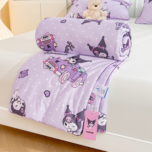 (Dashi) 2025 New Type a Knitted Cotton Summer Quilt Kidsren's Cartoon Milk Silk Cool Summer Quilt