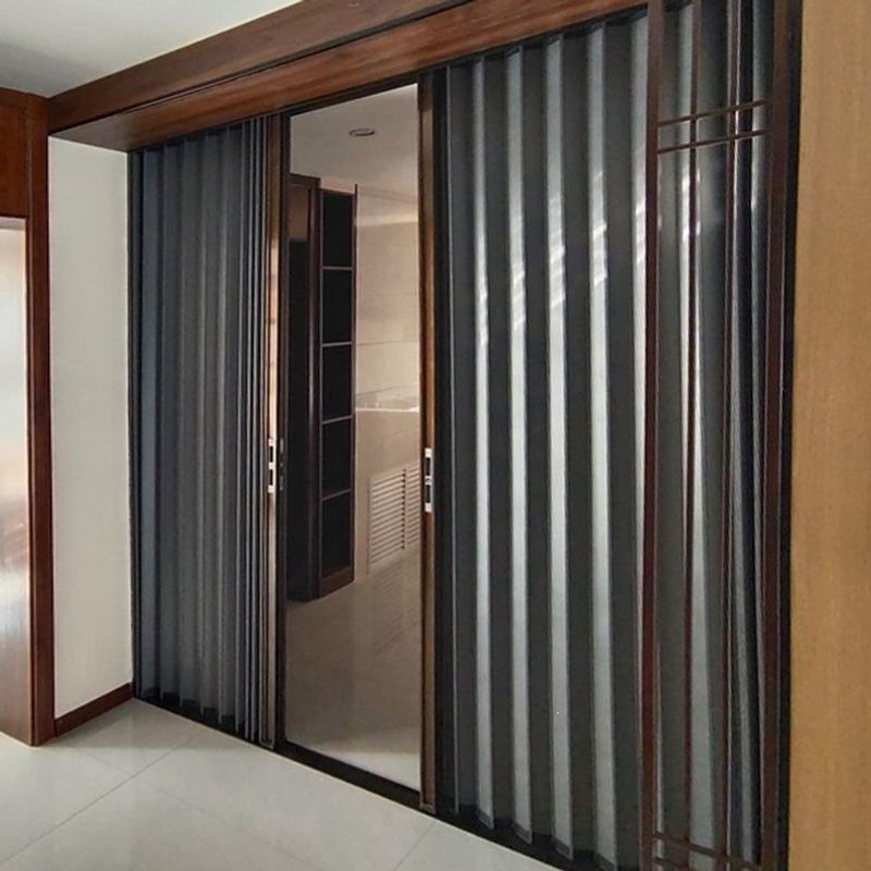 Aluminum alloy folding sliding door with invisible anti-theft lock for balcony, bathroom, kitchen, air conditioning partition, simple retractable sliding door Aluminum alloy folding sliding door with invisible anti-theft lock for balcony, bathroom, kitchen, air conditioning partition, simple retractable sliding door