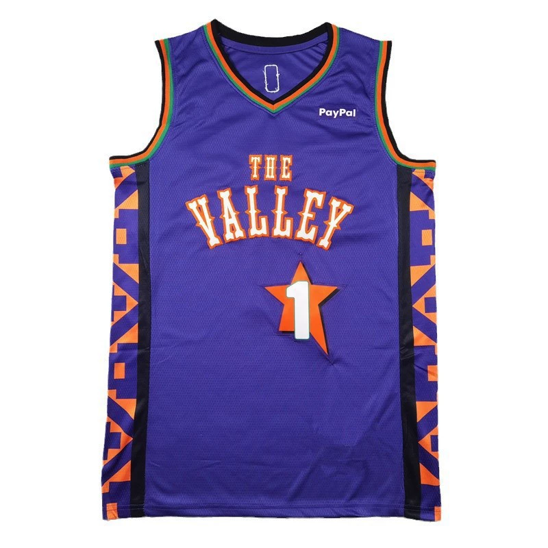 25 сезон баскетбольная одежда Sun Book Booker The Valleyjersey источник производитель оптовая