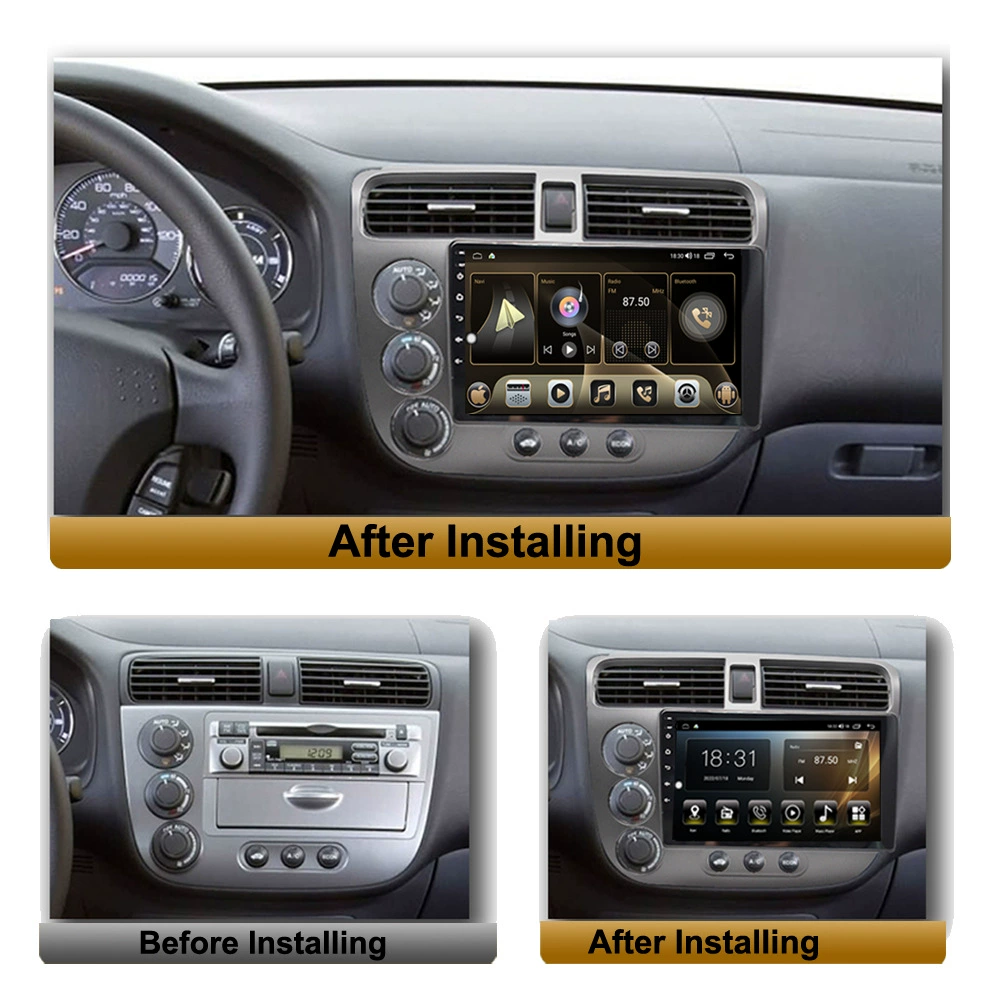 Подходит для Honda Civic 2000-2006 — автомобильный GPS-плеер с Android, Bluetooth, камерой заднего вида