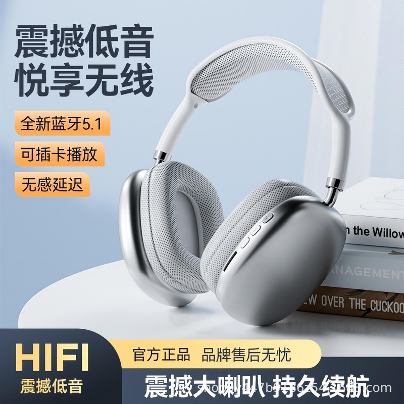 Apple P9ProMax ヘッドセットヘッドセット重低音ワイヤレス Bluetooth ヘッドセットに適した卸売クロスボーダーホットモデル|undefined