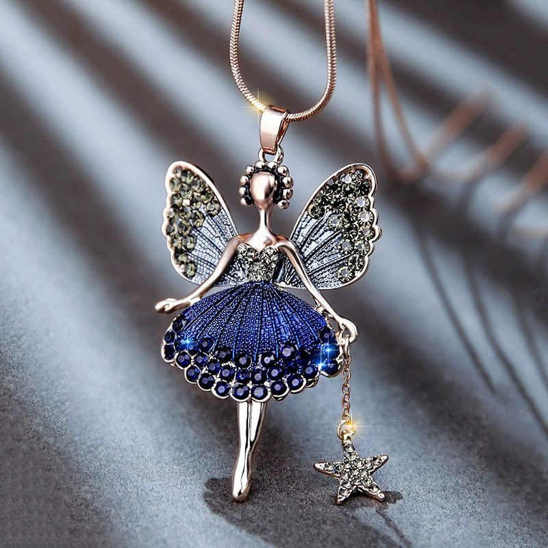 Fashionable cartoon universal pendant for princess, necklace, sweater, accessory, European style