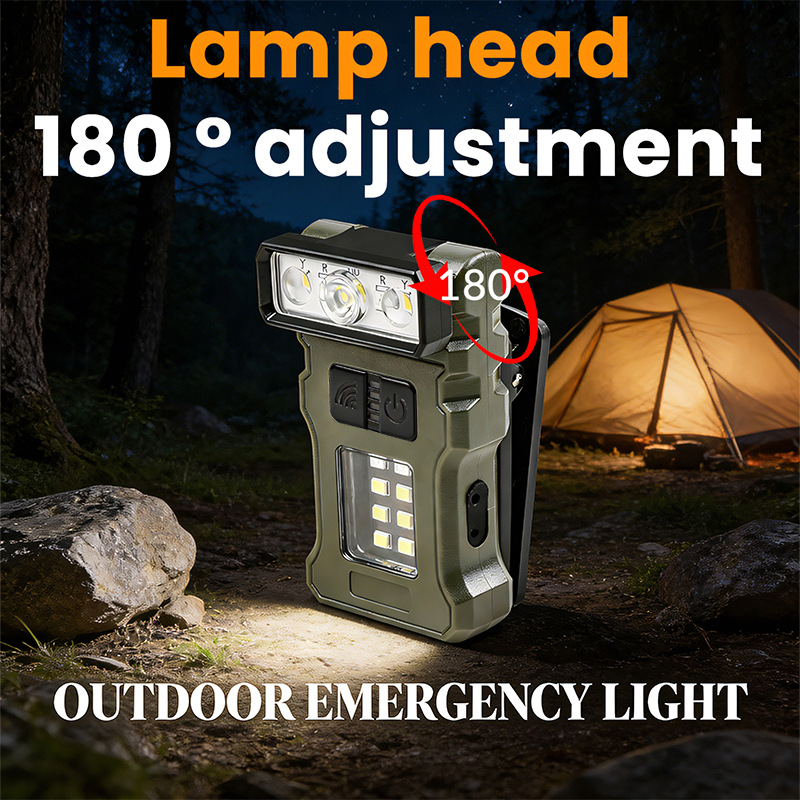 LED High-brightness Work Light 180°Rotating Purple Sensor Warning Emergency Hat Clip Fishing Light_voghion.com