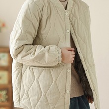 女装2025宽松大码轻薄外套棉袄保暖棉衣短款冬季羽绒棉服百搭新款