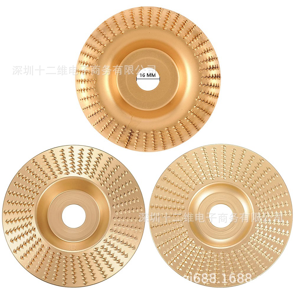 3件角磨机木工打磨塑型刺盘茶盘锉刀