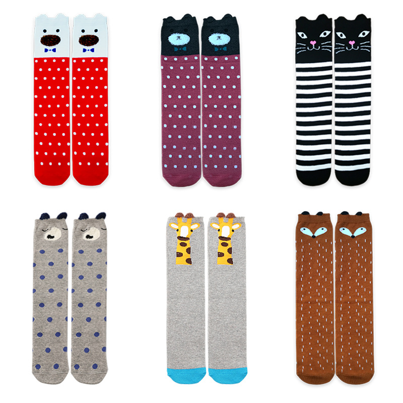 Children's cute three dimensional knee socks