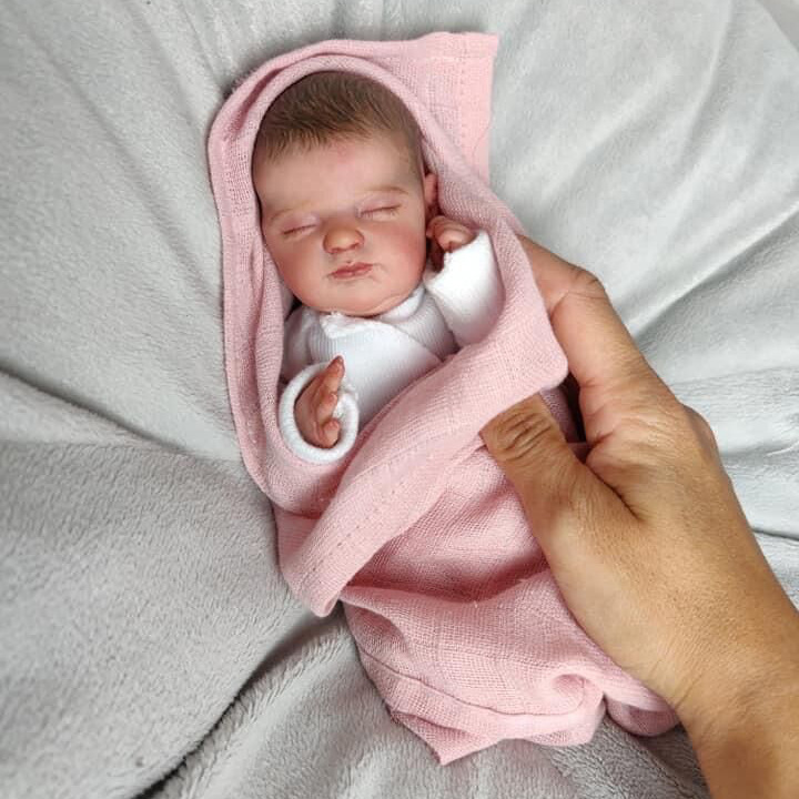 Muñeca NPK de 10 pulgadas con cuerpo de tela, exquisita muñeca de regalo, mini muñeca del tamaño de la palma de la mano, éxito de ventas transfronterizo