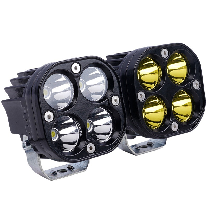 New cross-border super bright motorcycle electric car spotlight four-leaf clover work light car off-road modified led car light