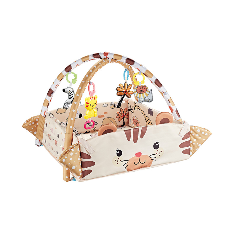 Cross-Border Baby Crawling Mat Thickeneded Household Kidsren's 5-in-1 Game Mat Anti-Fall Floor Mat Kidsren's Tent Crawling Mat