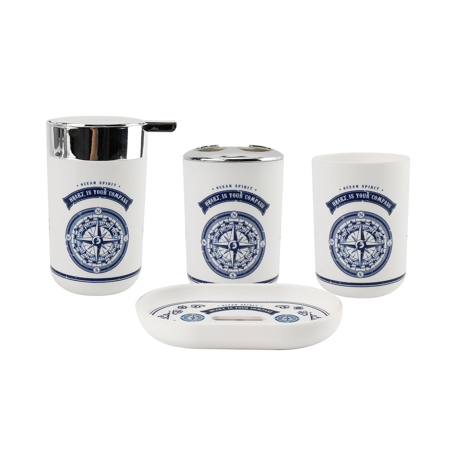 Nuevo kit de baño de plástico baño conjunto de artículos de baño baño baño hogar conjunto de impresión