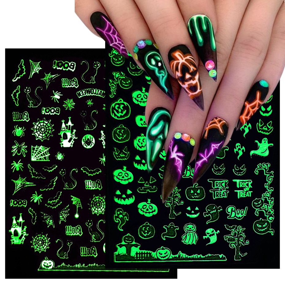 Halloween Fashion Halloween Pattern Synthetics Nail Patches 1 Set display picture 1