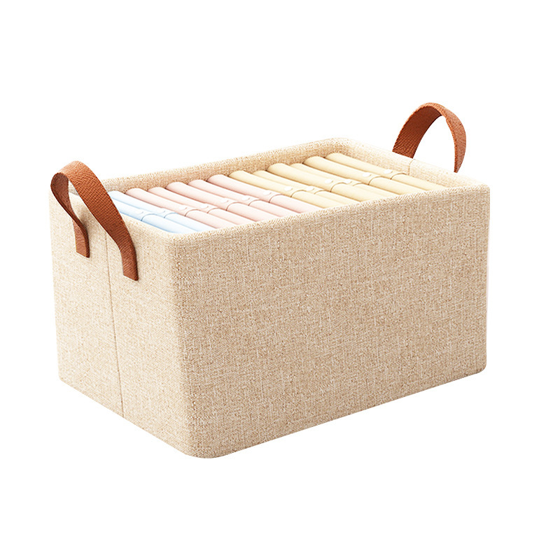 Geschichtete Organizer für Kleidung und Hosen zu Hause, Aufbewahrungskorb und Aufbewahrungsbox aus atmungsaktivem Stoff.