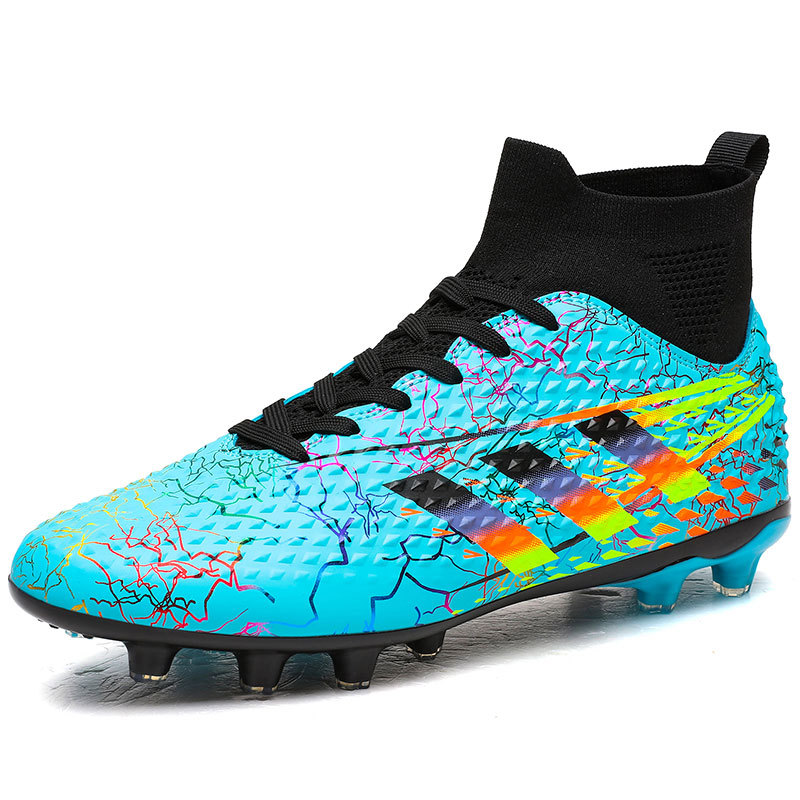 Nuevas zapatillas de entrenamiento de clavos largos para hombres y mujeres, zapatos de entrenamiento antideslizantes para estudiantes adolescentes, fábrica de fútbol TF