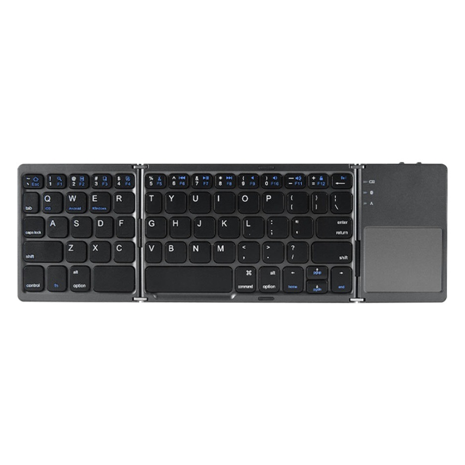 Transfronterizo nuevo sistema de tres Wireless Mini tres plegable Bluetooth teclado portátil de oficina portátil ligero teclado portátil