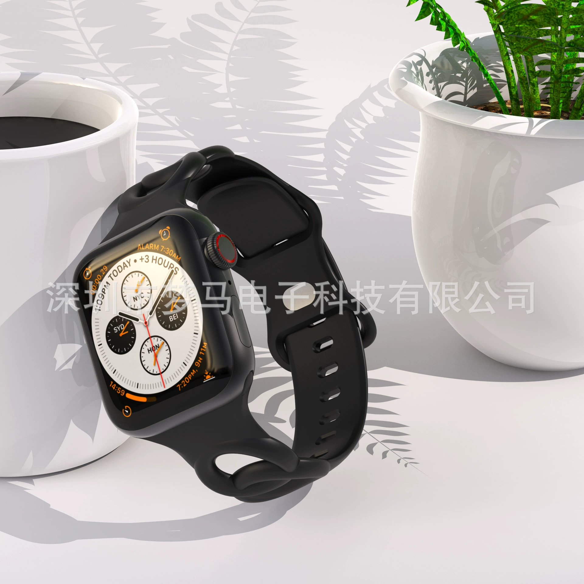 Apple, силиконовый ремешок для часов