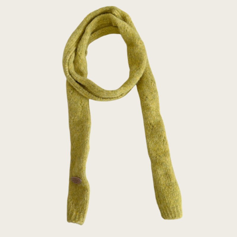 Cuello de Punto Estrecho de Fibra Acrílica Térmico para Otoño e Invierno