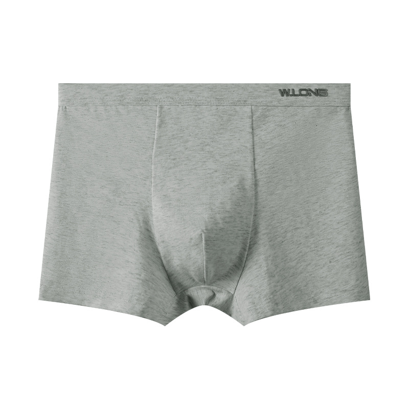 Pantalones interiores de algodón para hombres, verano transpirable 10A antibacteriano, cómodo color sólido, negocios juveniles, pantalones cortos grandes para hombres