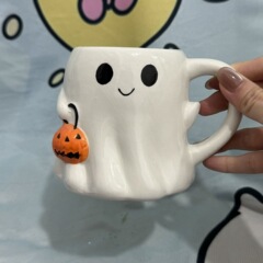 万圣节创意陶瓷马克杯送女友搞怪实用礼物可爱杯子生日伴手礼男生
