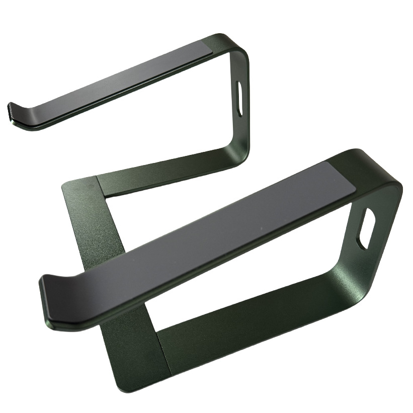 Soporte para computadora portátil con refrigeración, desmontable, portátil para viajes de negocios, soporte para computadora portátil de aleación de aluminio, soporte elevado